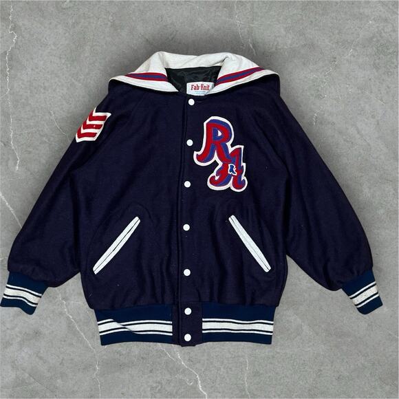 VTG 70s (?) Fab-Knit Cheerleader Varsity Jacket Southern Sweethearts Riverside - Picture 2 of 15